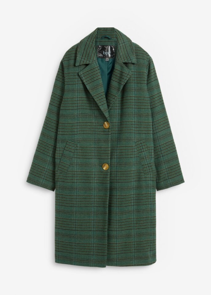 

Пальто из шерсти Bpc Bonprix Collection, зеленый