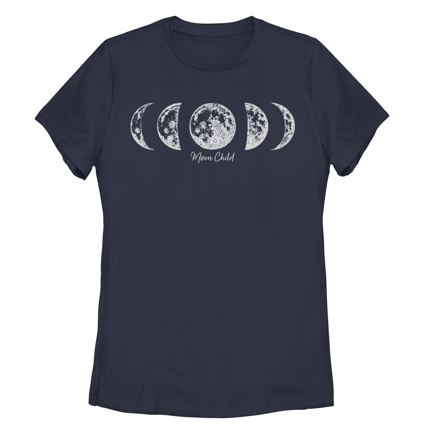 Детская футболка с рисунком Moon Child Galactic, темно-синий
