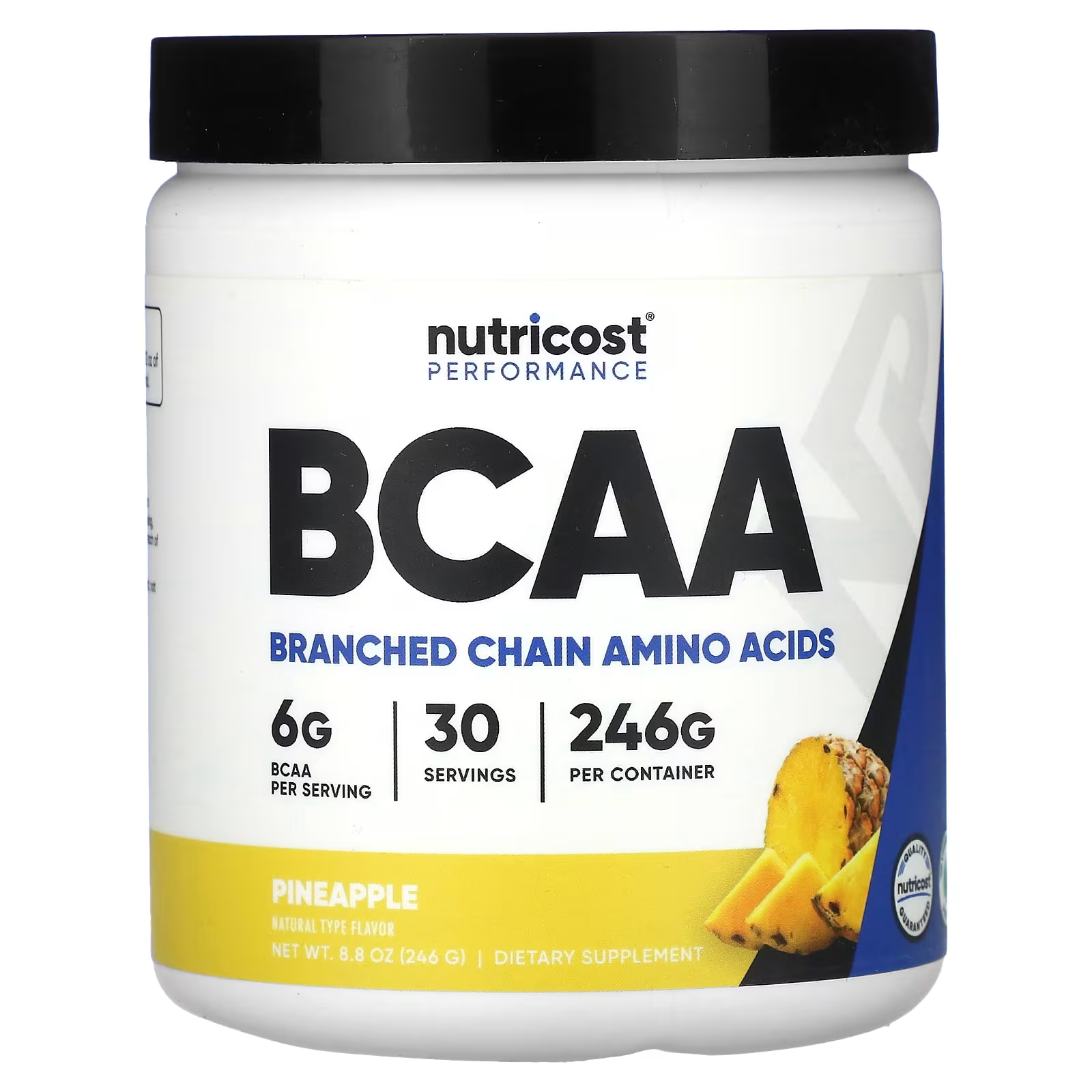 BCAA Nutricost Performance со вкусом ананаса, 246 г bcaa 7500 со вкусом ананаса 300 г порошок