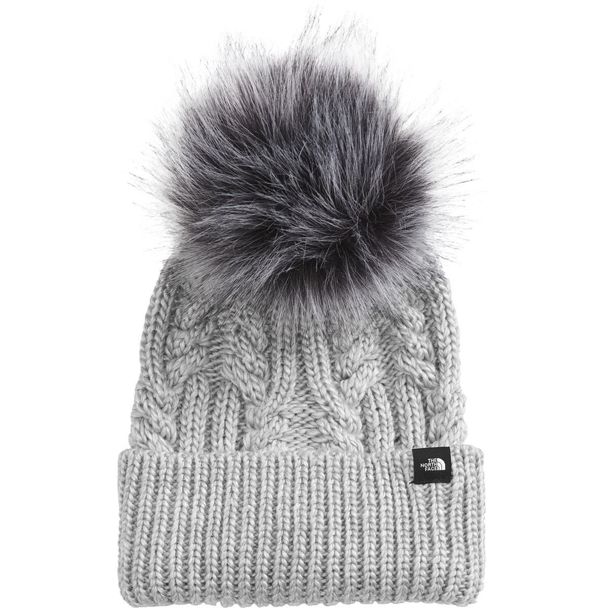 Шапка-бини oh mega fur с помпоном, детская The North Face, серый 10cm fur ball key chain fur pompoms hat winter hats fur pom pom for shoes bag accessories with buttons