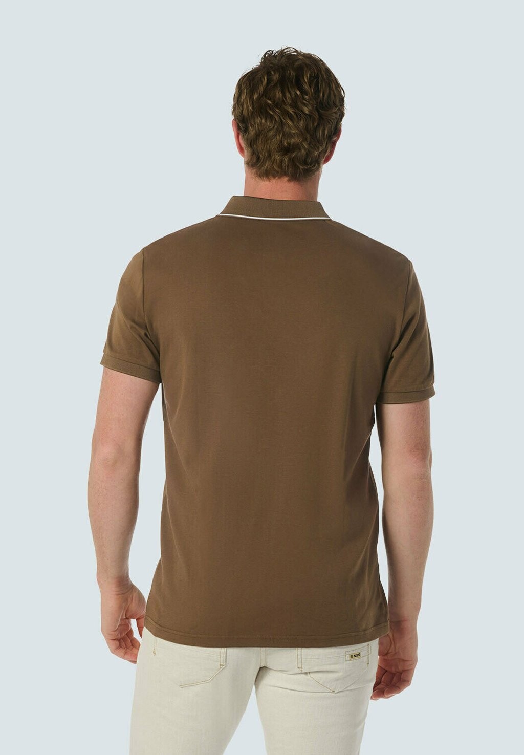

Рубашка поло WITH REFINED COLLAR AND ELEGANT FINISH NO EXCESS, коричневый