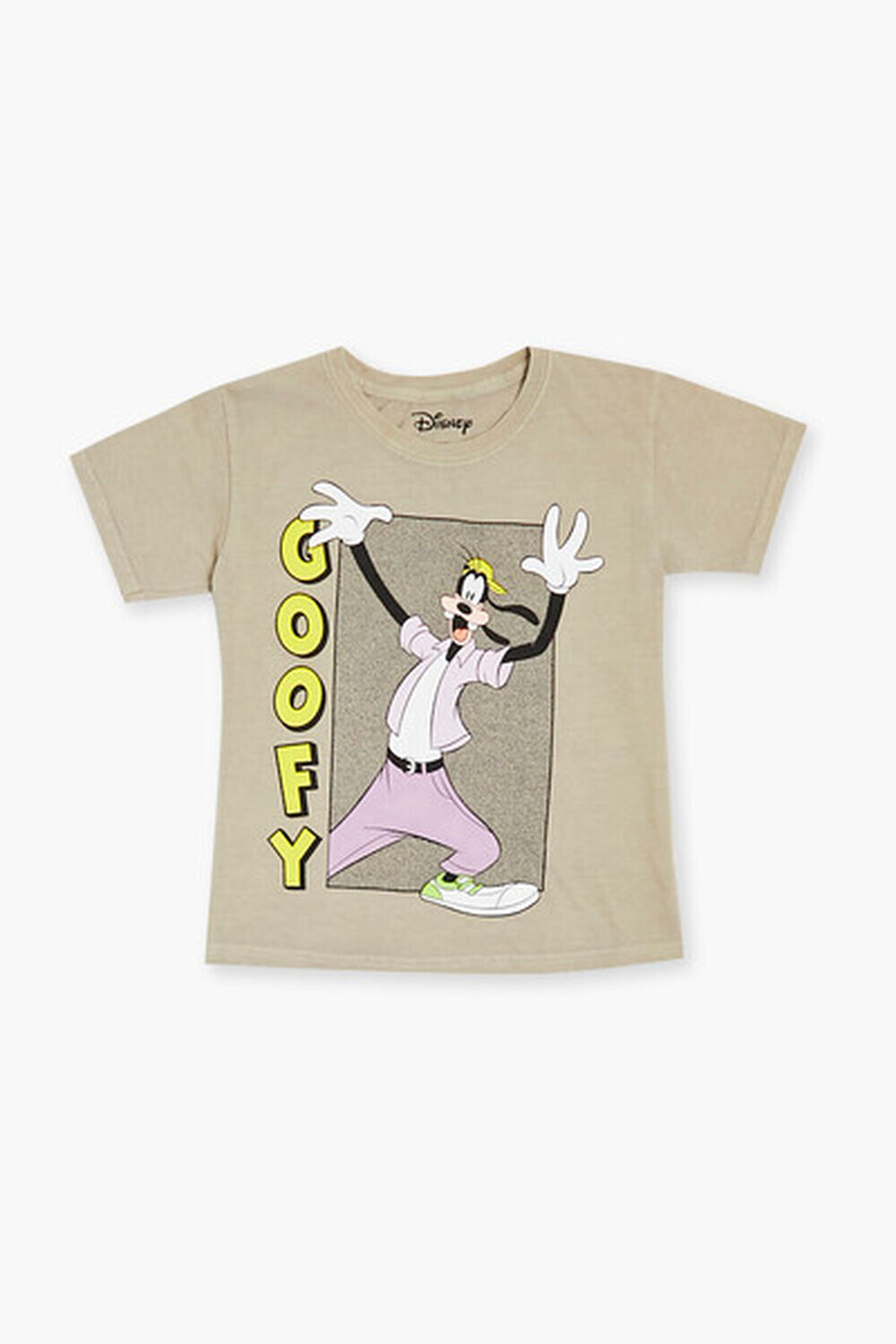 

Детская футболка с рисунком Goofy Forever 21, коричневый
