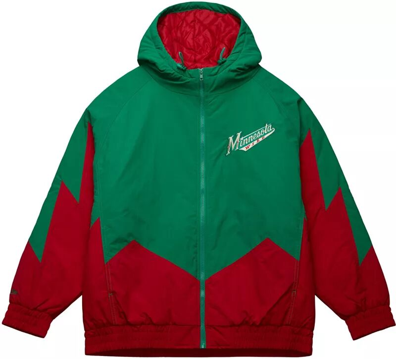 

Красная ветровка в стиле ретро Mitchell & Ness Minnesota Wild Retro