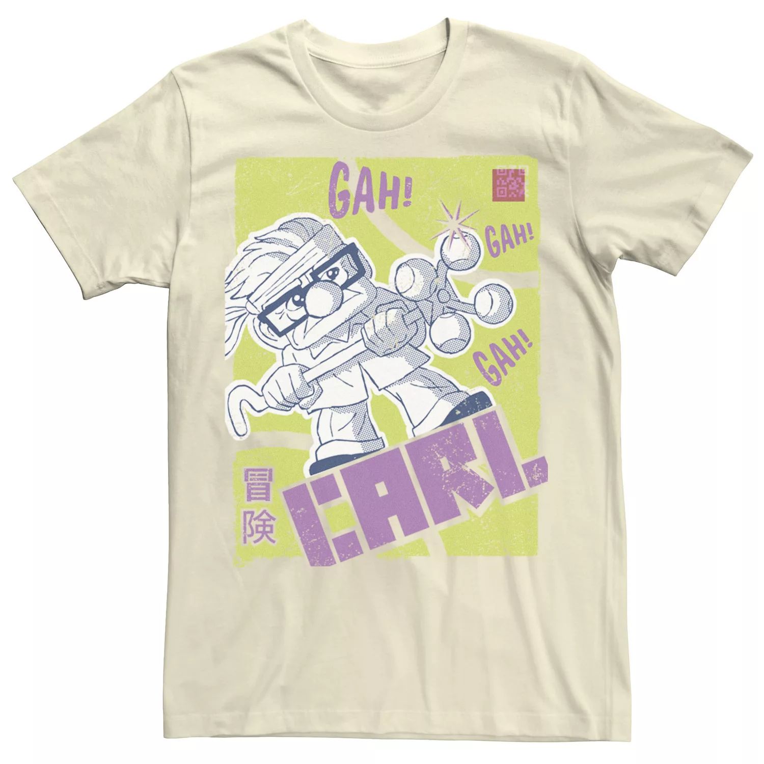 Мужская футболка с плакатом Disney/Pixar Carl Kanji Licensed Character мужская толстовка с капюшоном disney pixar up carl and ellie love licensed character