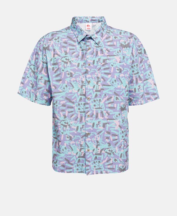 

Рубашка с короткими рукавами – стандартный крой Quiksilver, светло-синий