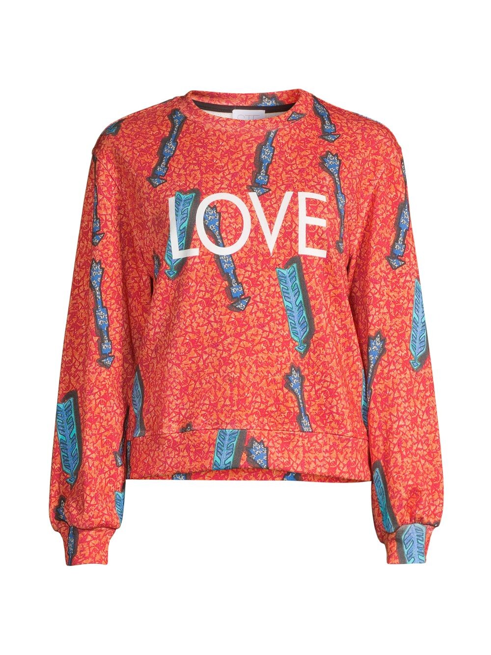

Хлопковая толстовка с принтом Love Arrow Stella Jean, оранжевый