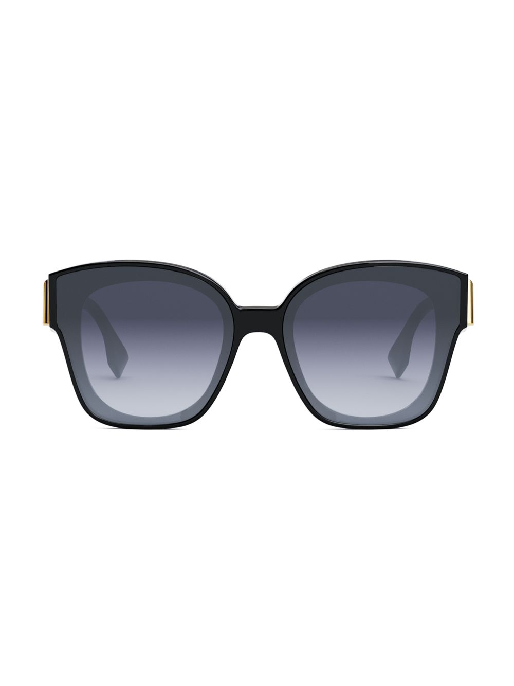 Первые квадратные солнцезащитные очки Fendi 63 мм Fendi, черный