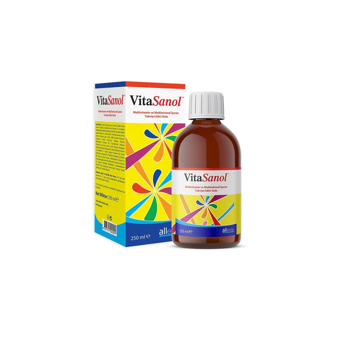 Мультивитаминный сироп Vitasanol 250 мл ALLERGO