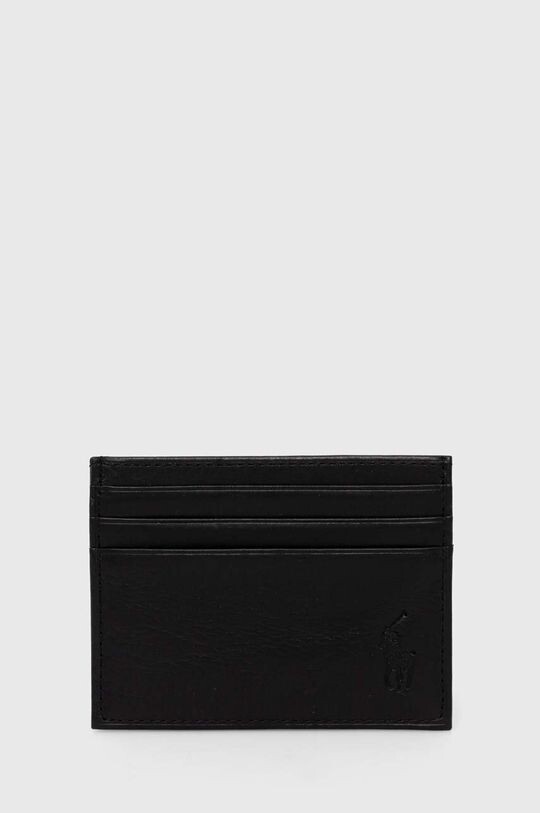 

Кожаный футляр для карт Polo Ralph Lauren, черный