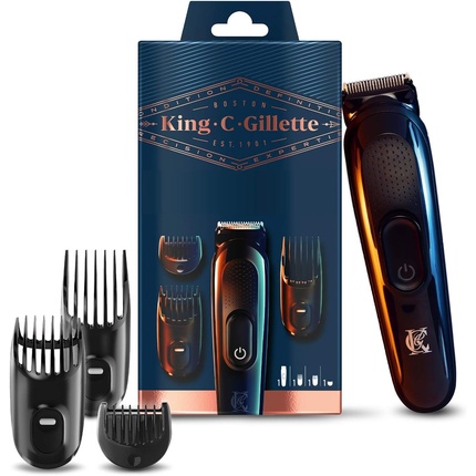 King C. Беспроводной триммер для бороды для мужчин, 1 комплект триммера для бороды, Gillette