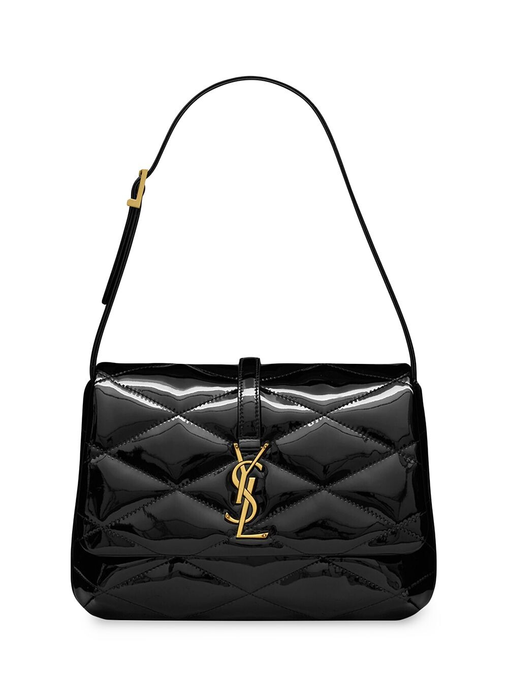 

Сумка-хобо Le 57 из лакированной стеганой сумки Saint Laurent
