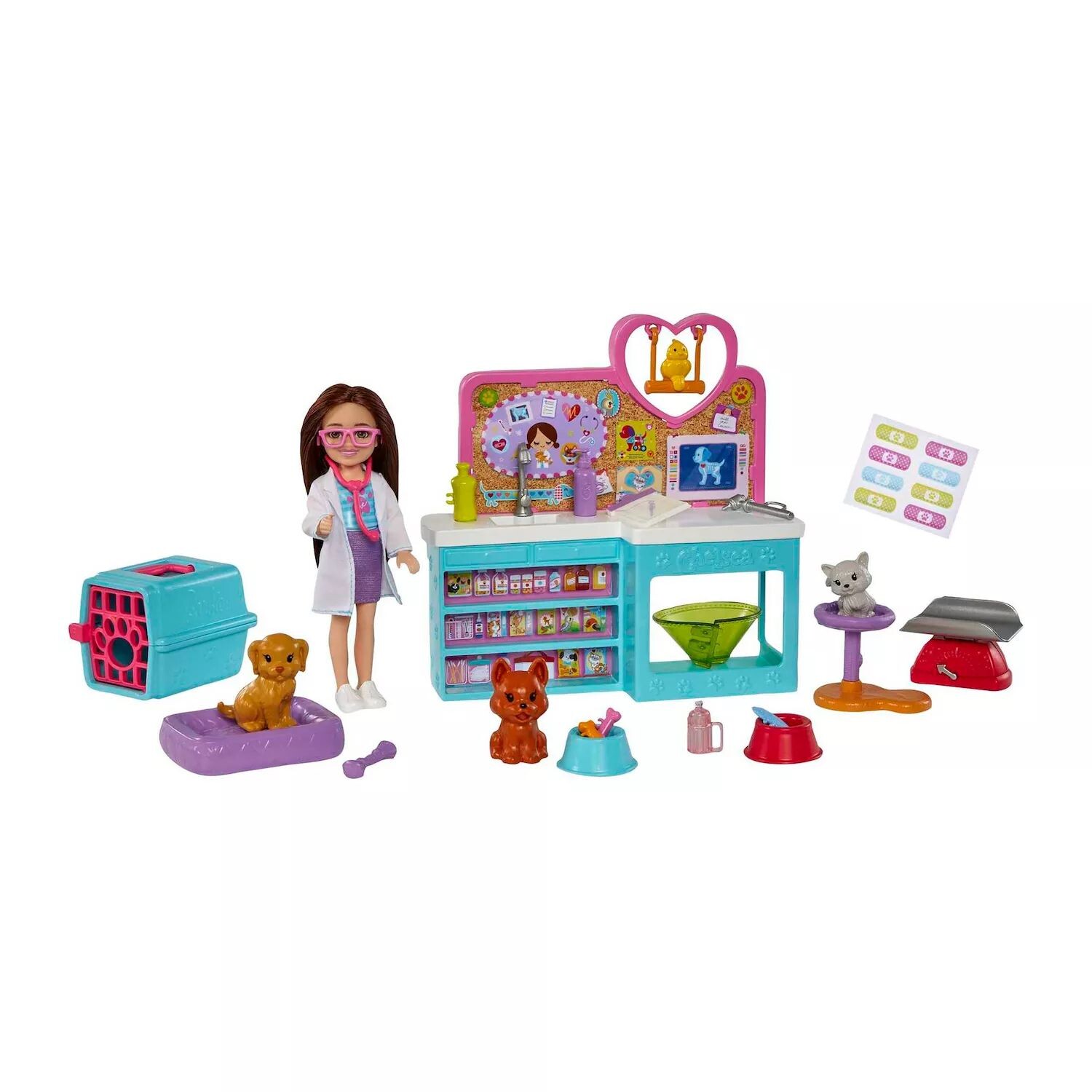

Кукла и игровой набор для ветеринара Barbie Chelsea Pet Vet Barbie