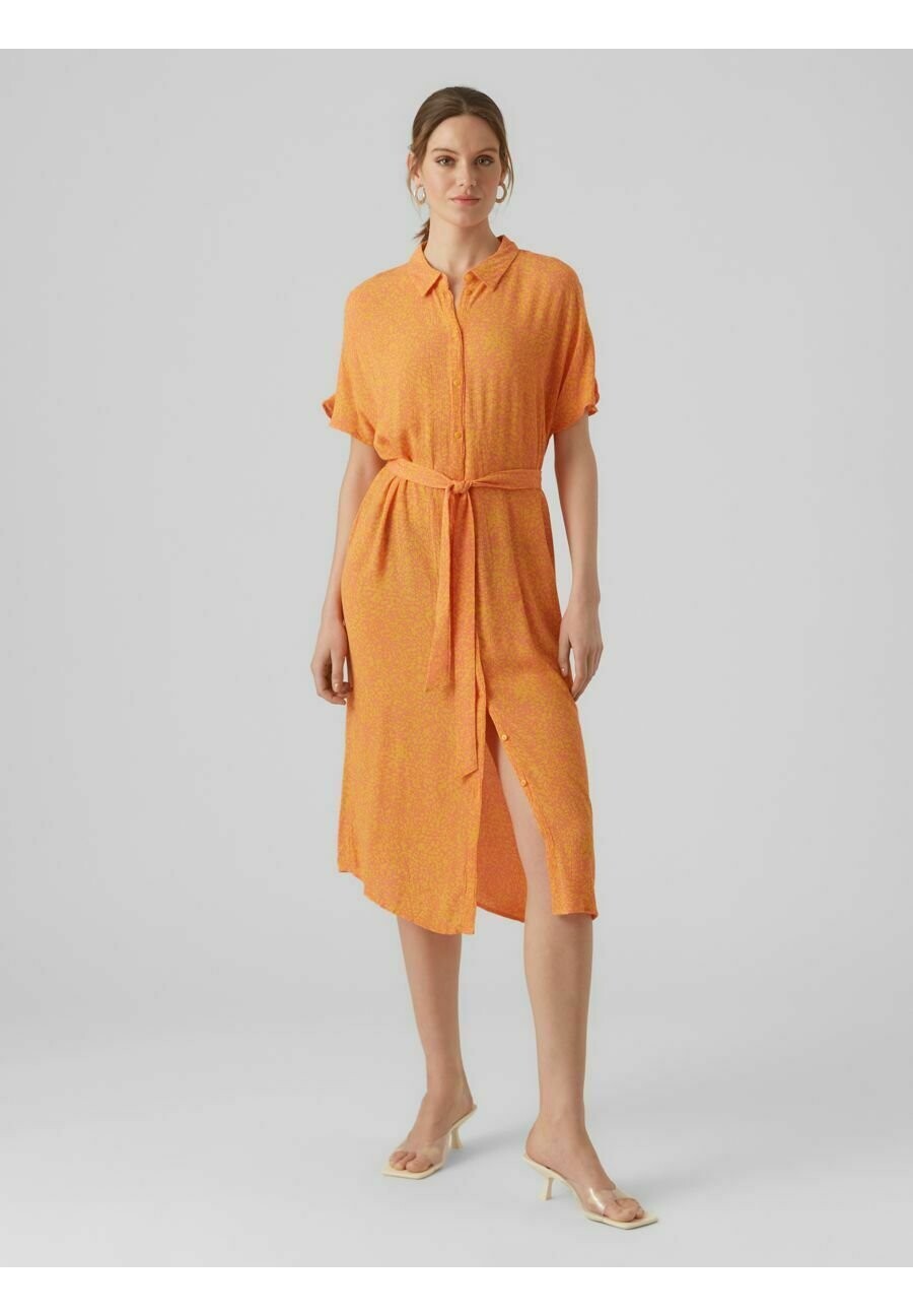 

Платье-рубашка Vero Moda, персиковый