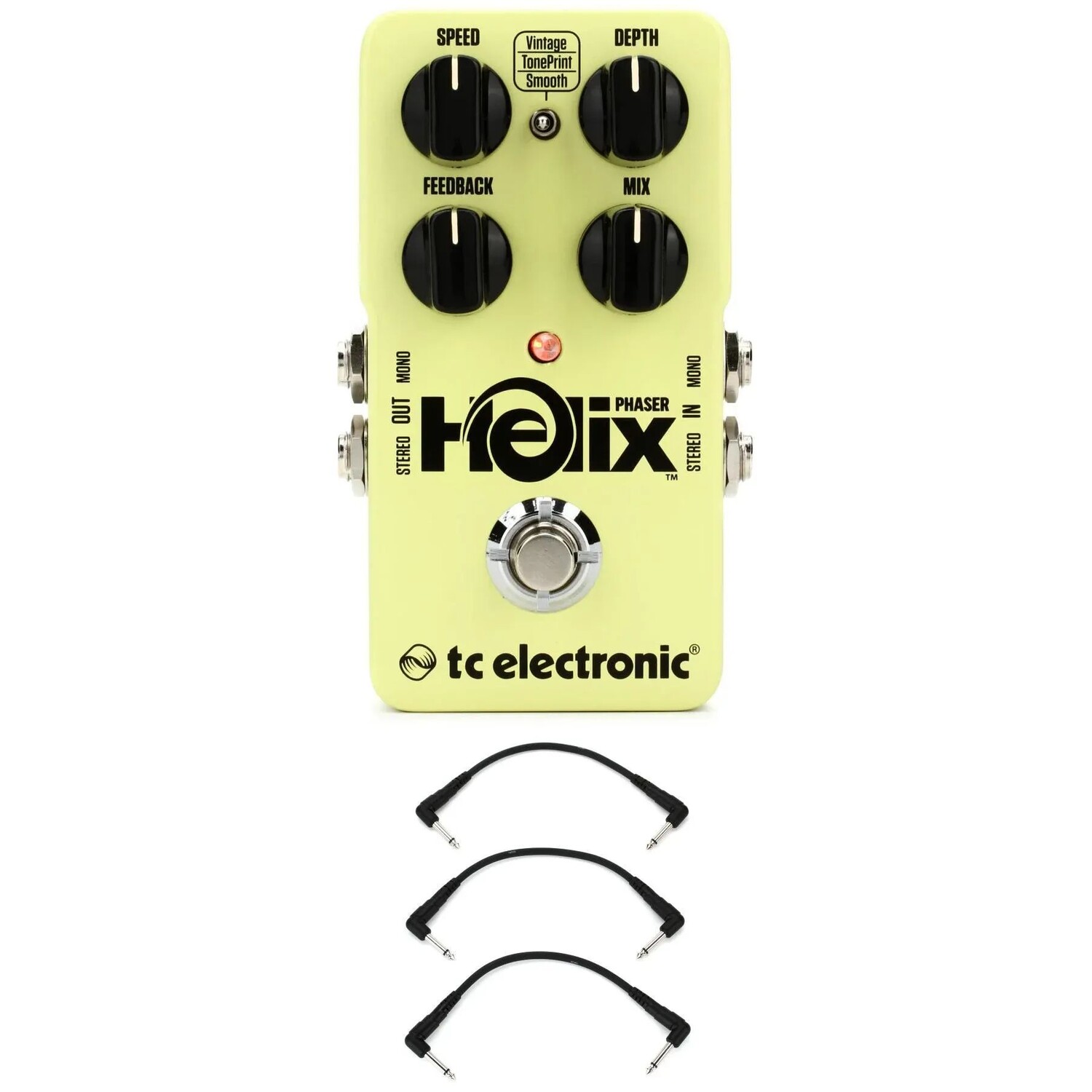 

Педаль фазера TC Electronic Helix с 3 патч-кабелями