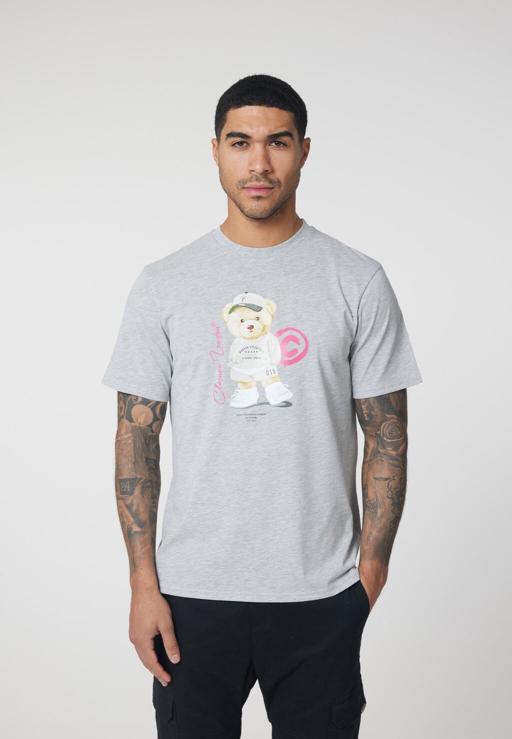 

Футболка с принтом Urban Teddy Tee CLOSURE London, цвет light grey