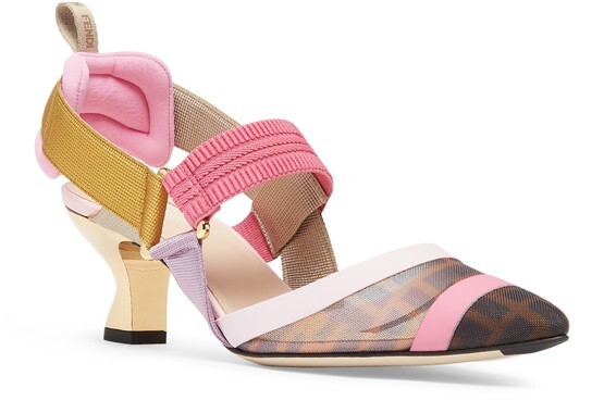 

Босоножки Colibrì с открытой пяткой Fendi