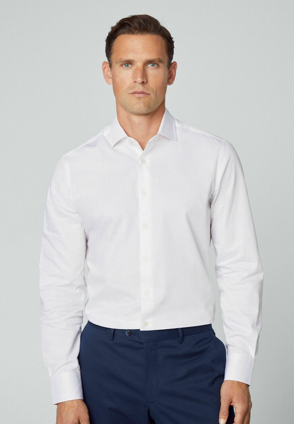 

Деловая рубашка MICRO STRIPE Hackett London, цвет white/pink