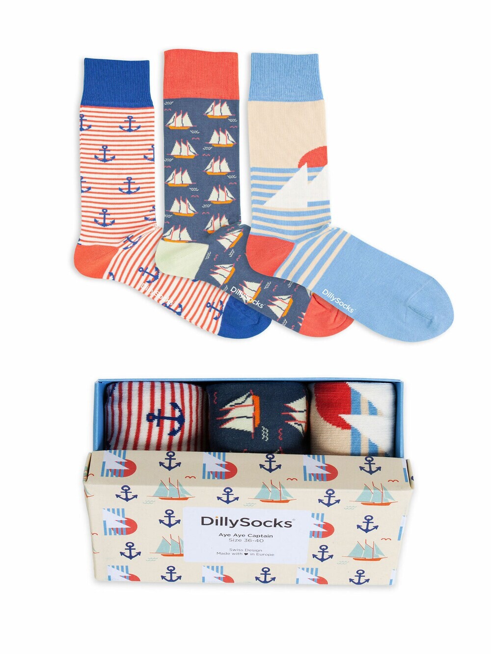 

Носки Dillysocks Aye Aye Captain!, смешанные цвета