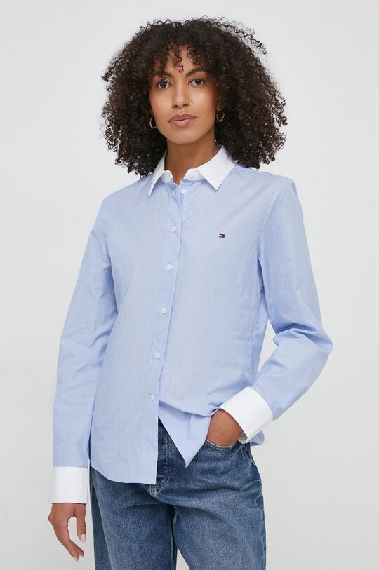 

Хлопчатобумажная рубашка Tommy Hilfiger, синий