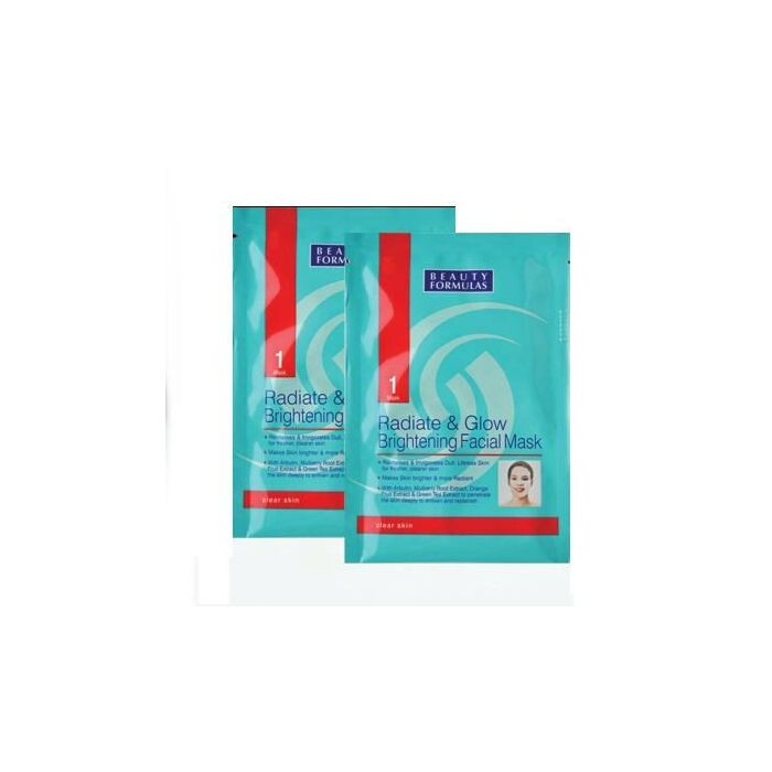 

Маска для лица Radiate & Glow Brightening Facial Mask Beauty Formulas, 1 unidad