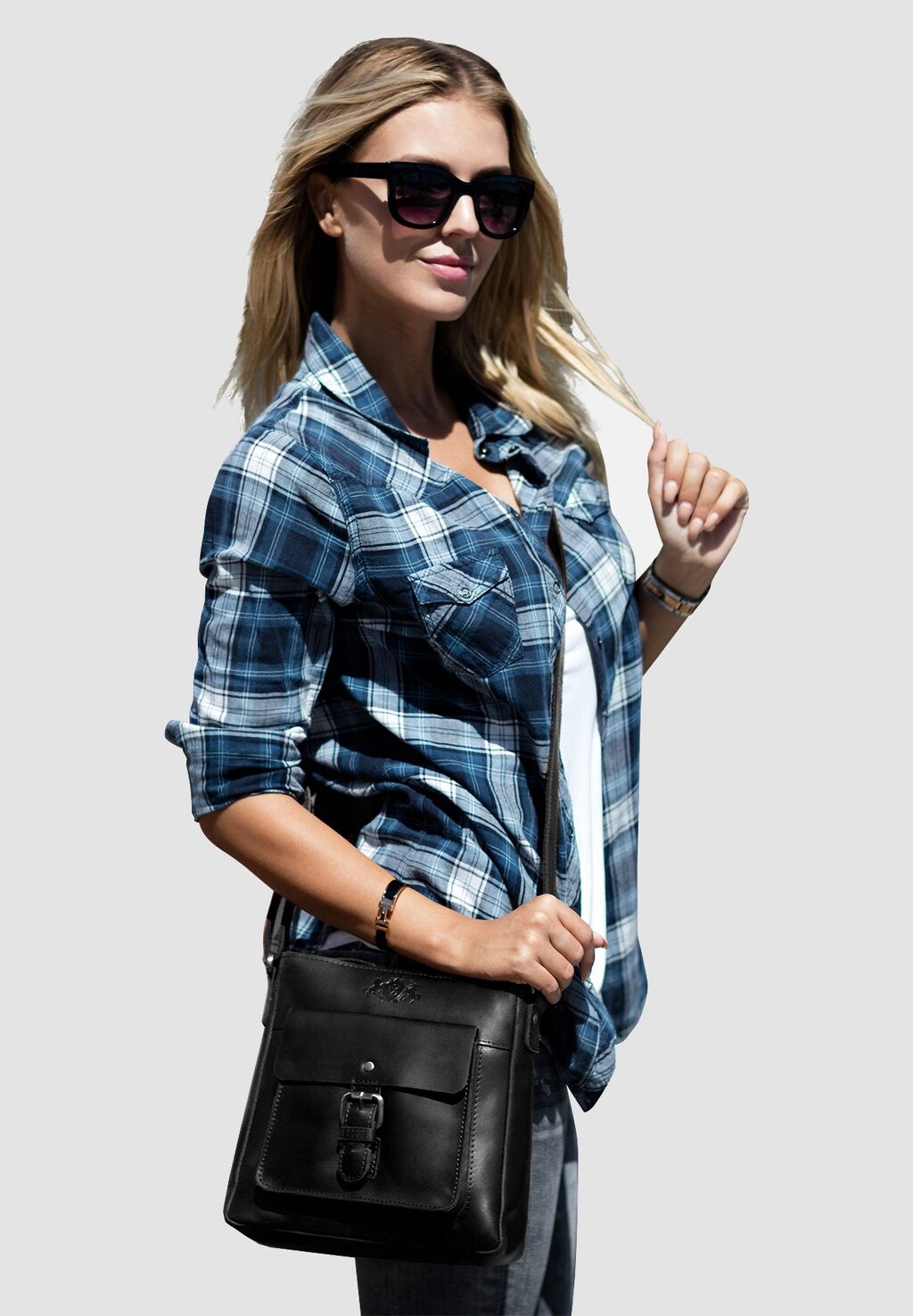 

Сумка через плечо LEATHER CROSSBODY YALE S SID & VAIN, цвет schwarz