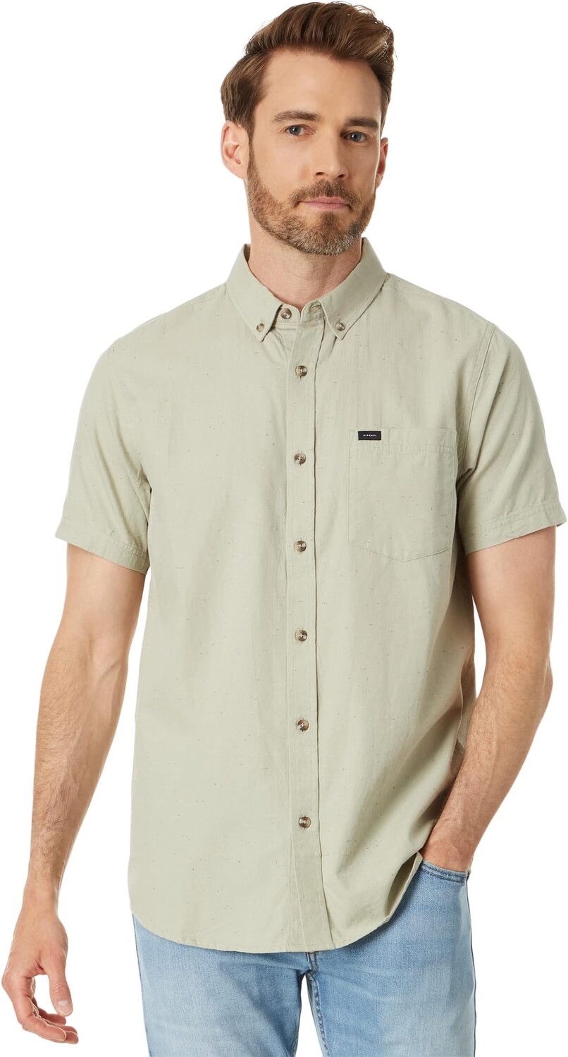 

Рубашка Ourtime Short Sleeve Woven Rip Curl, цвет Sage