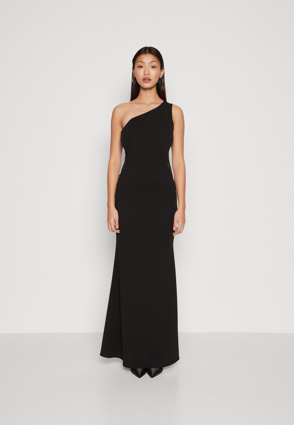 

Платье из джерси Basia One Shoulder Maxi WAL G., черный