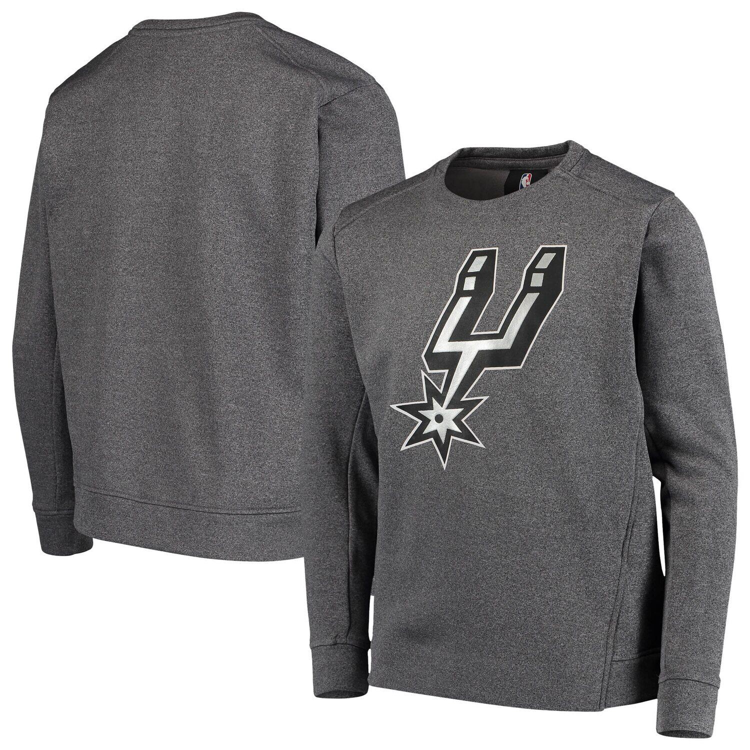 

Серый флисовый свитшот с круглым вырезом Youth San Antonio Spurs Performance Outerstuff