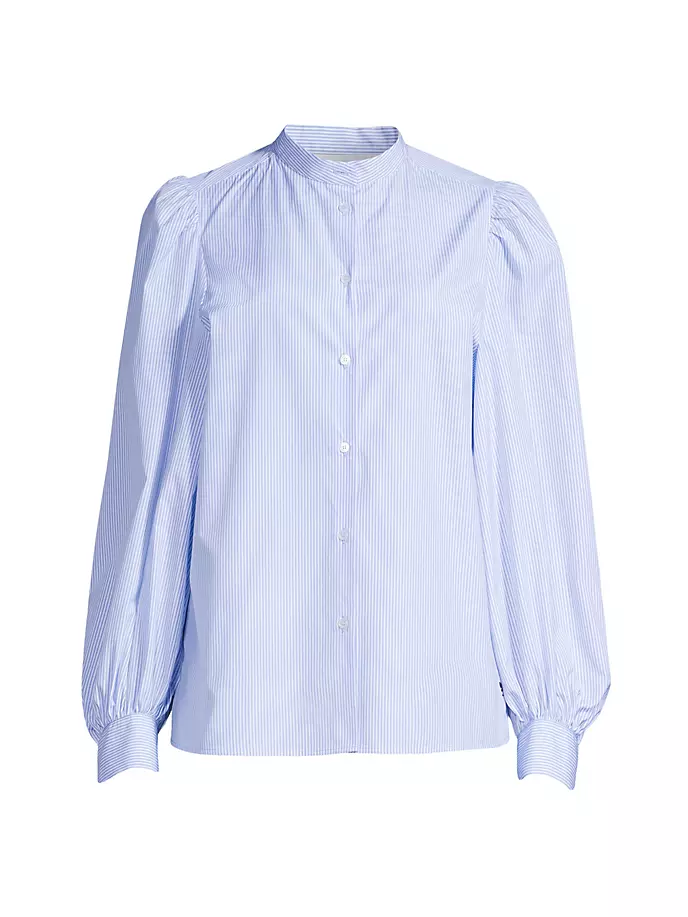 

Полосатая рубашка с пышными рукавами Alpe Weekend Max Mara, синий