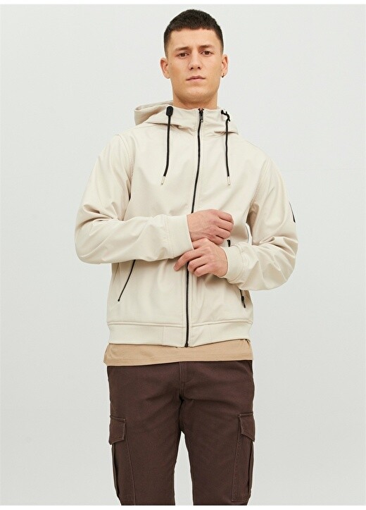 

Стандартная кремовая мужская куртка Jack & Jones, Бежевый