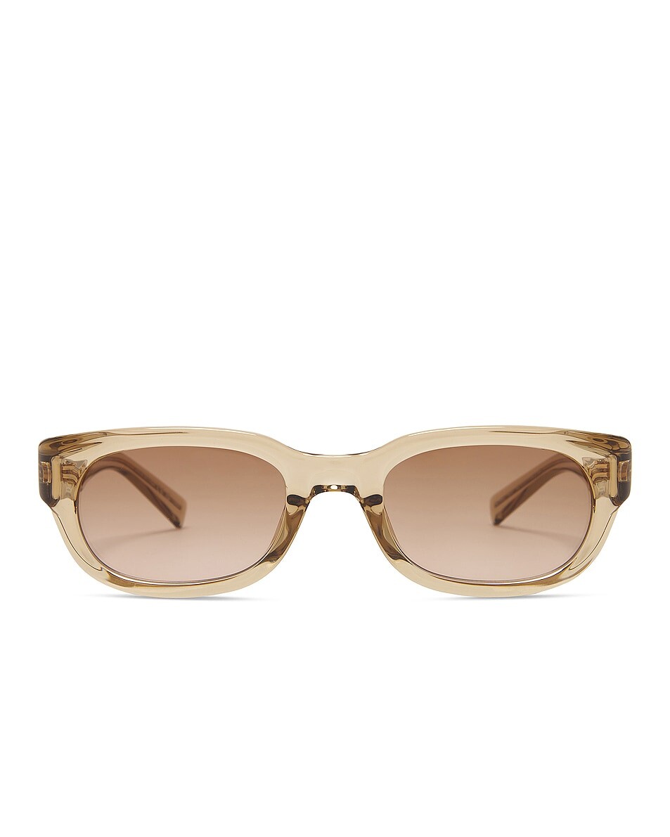 

Солнцезащитные очки Saint Laurent Rectangular, цвет Yellow & Brown