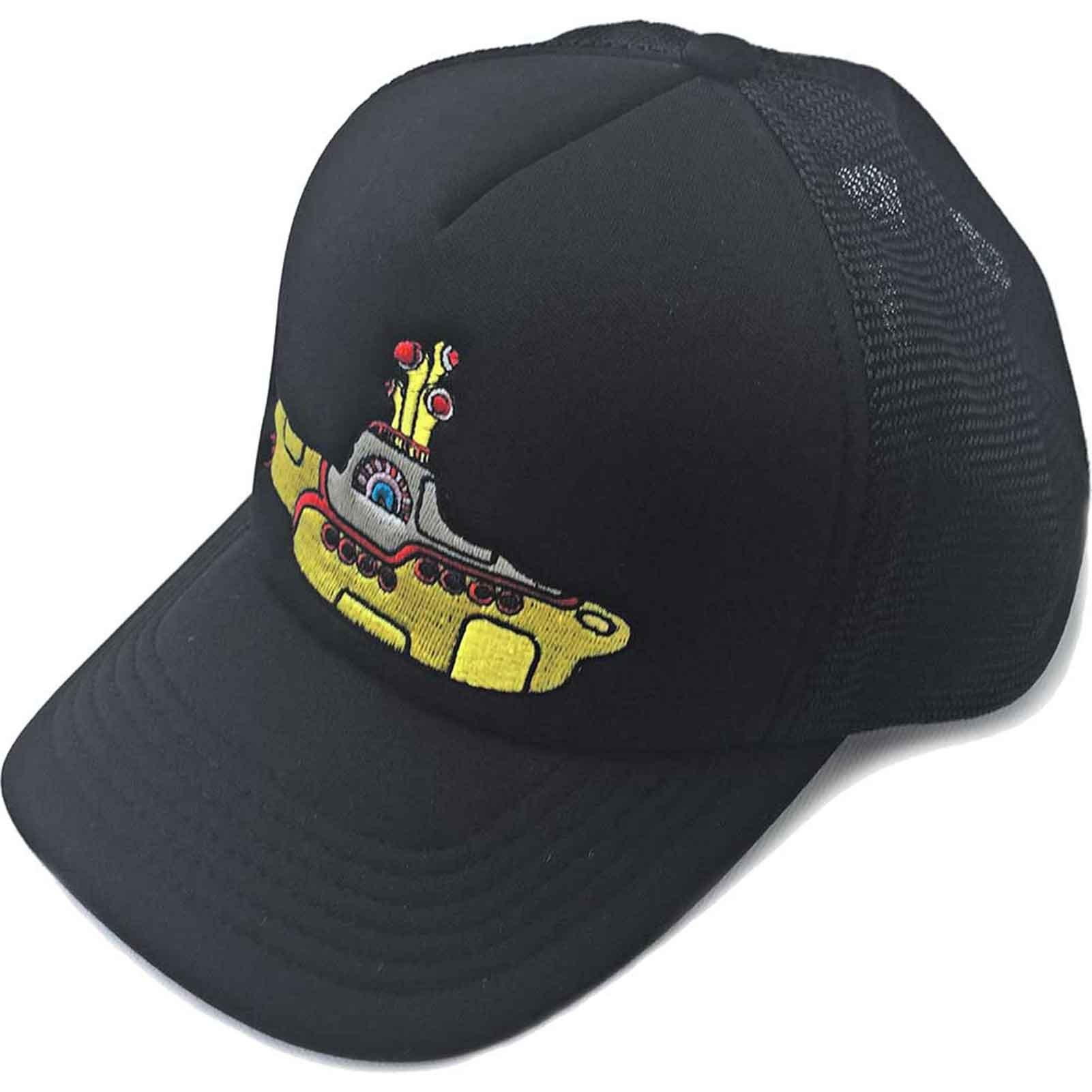 желтая шапка бини с изображением подводной лодки beatles черный Желтая бейсболка с ремешком на спине Submarine Beatles, черный