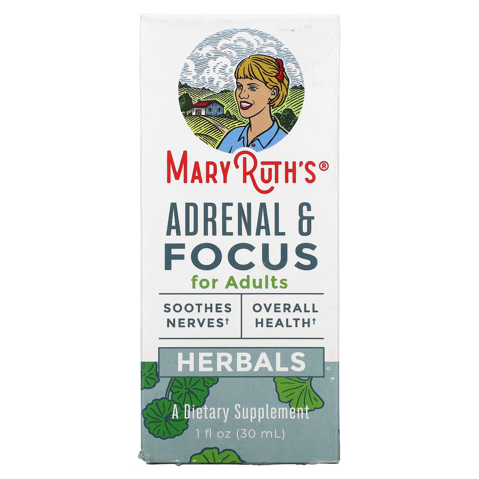 цена Пищевая добавка MaryRuth's Herbals Adrenal & Focus для взрослых, 30 мл