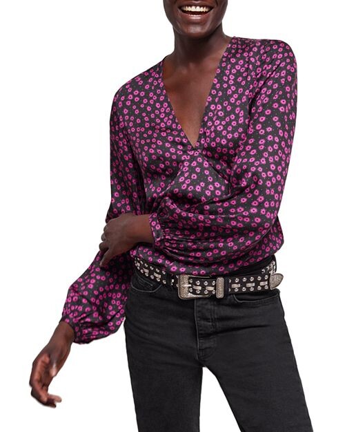 

Топ с принтом Daisy Dots The Kooples, цвет Pink