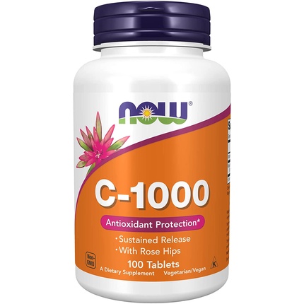 Now Nf Витамин C-1000 замедленного высвобождения, 100 таблеток, Now Foods