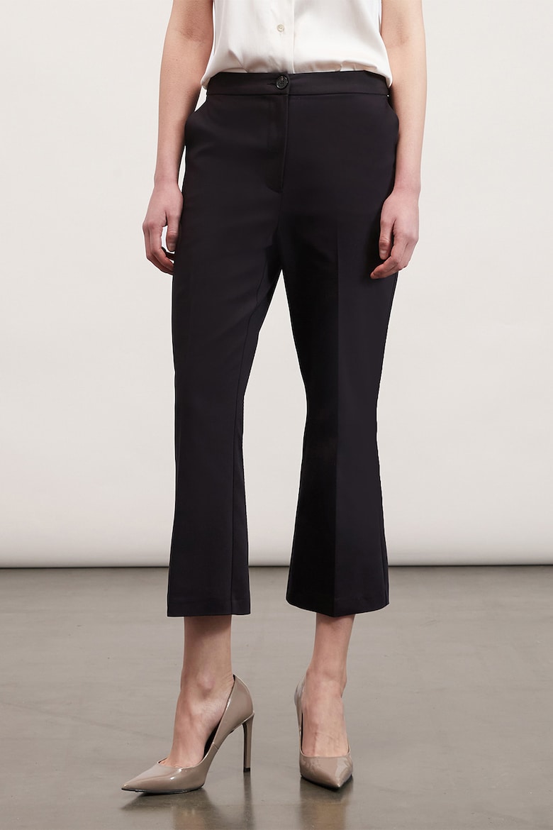 Укороченные брюки Motivi, черный брюки motivi блестящие 48 размер