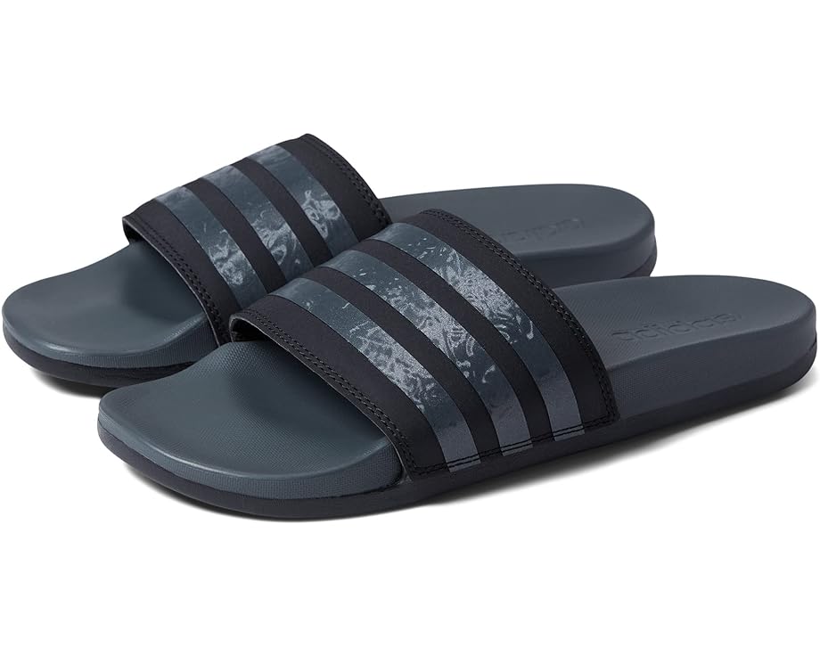 Сандалии Adidas Adilette Comfort Slides, цвет Black/Grey/Black сандалии adidas adilette aqua slides цвет black gold metallic black