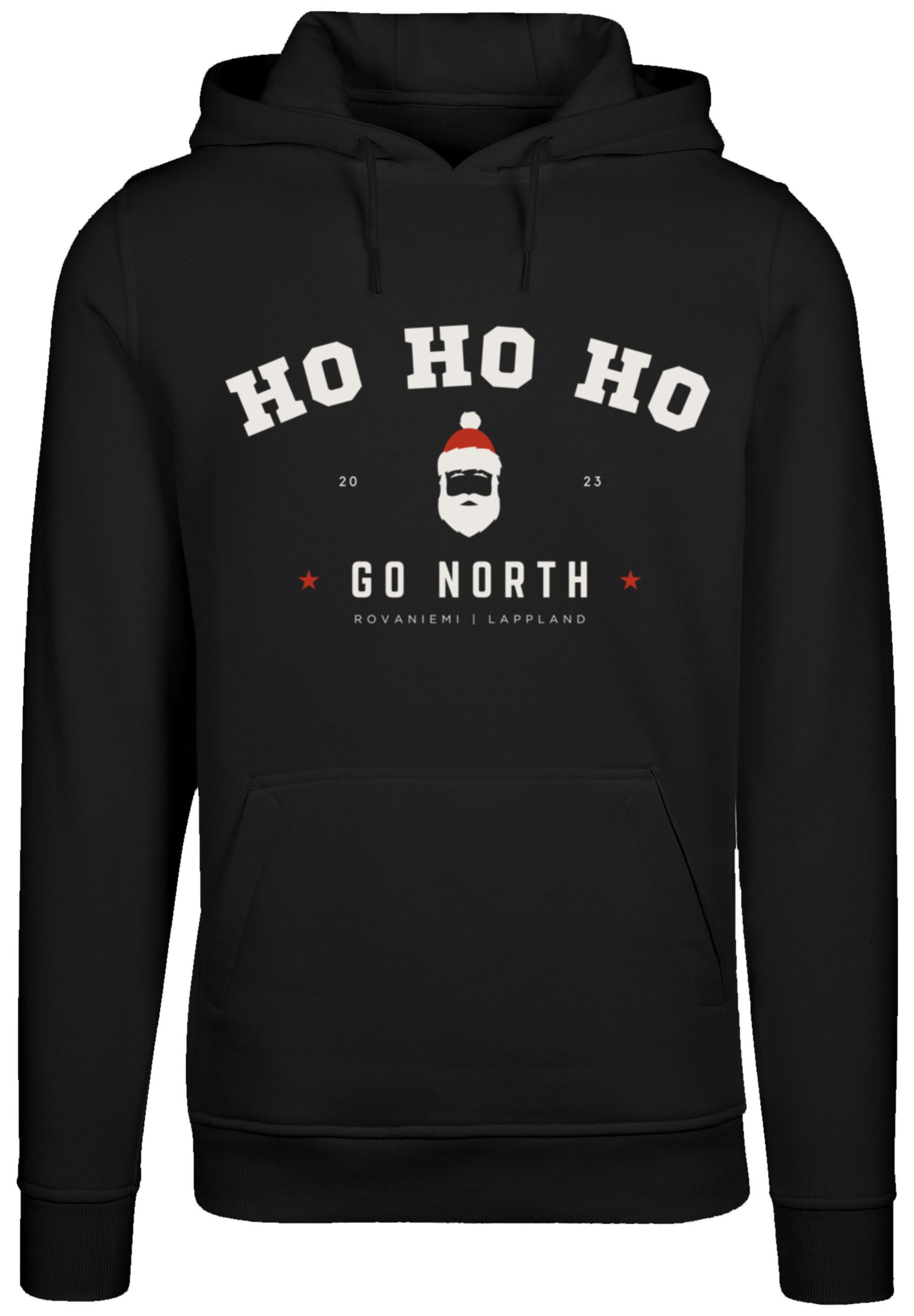 Пуловер F4NT4STIC Hoodie Ho Ho Ho Santa Weihnachten PLUSSIZE, черный