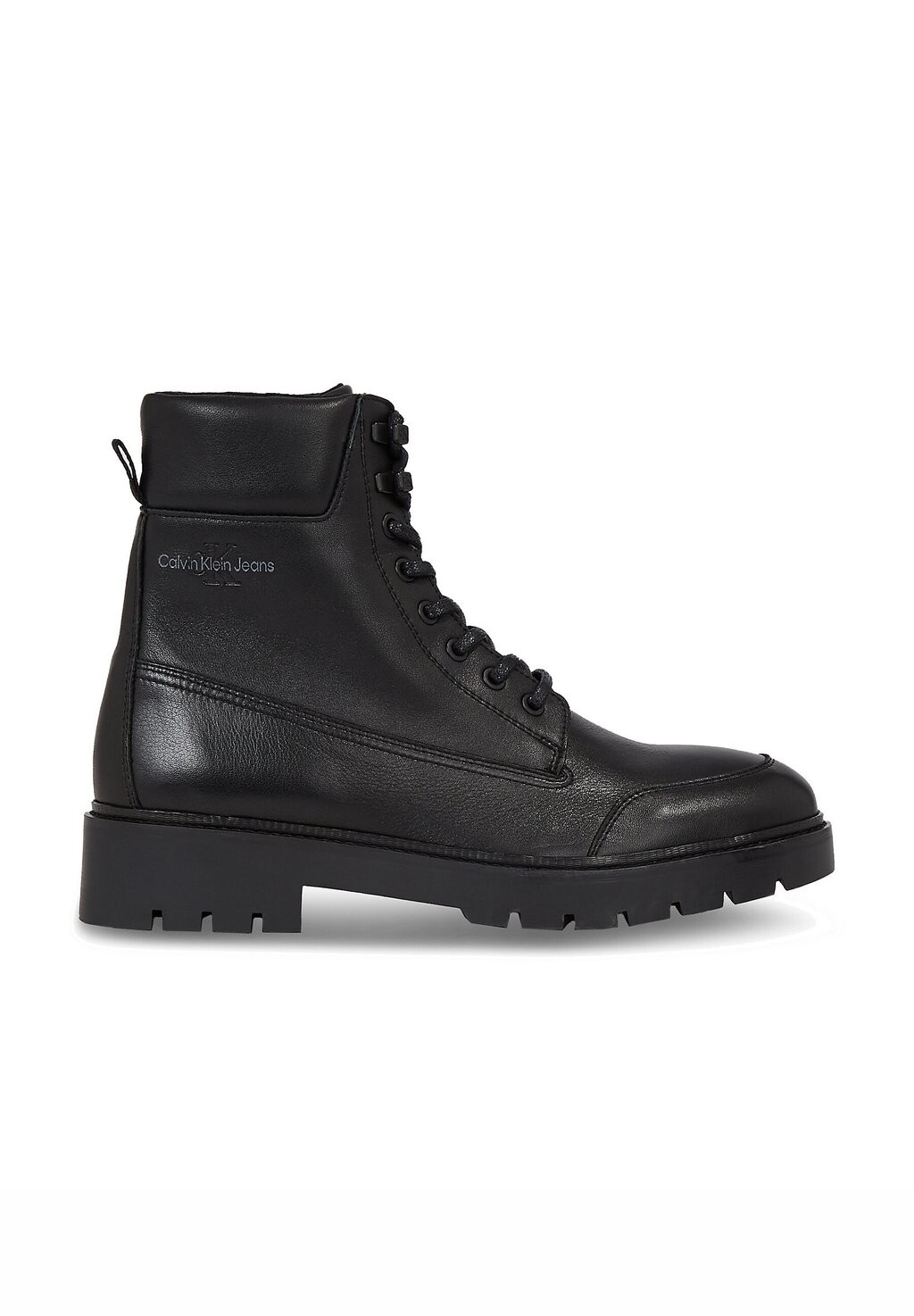 

Ботильоны на шнуровке COMBAT MID LACEUP WL LTH Calvin Klein Jeans, тройной черный