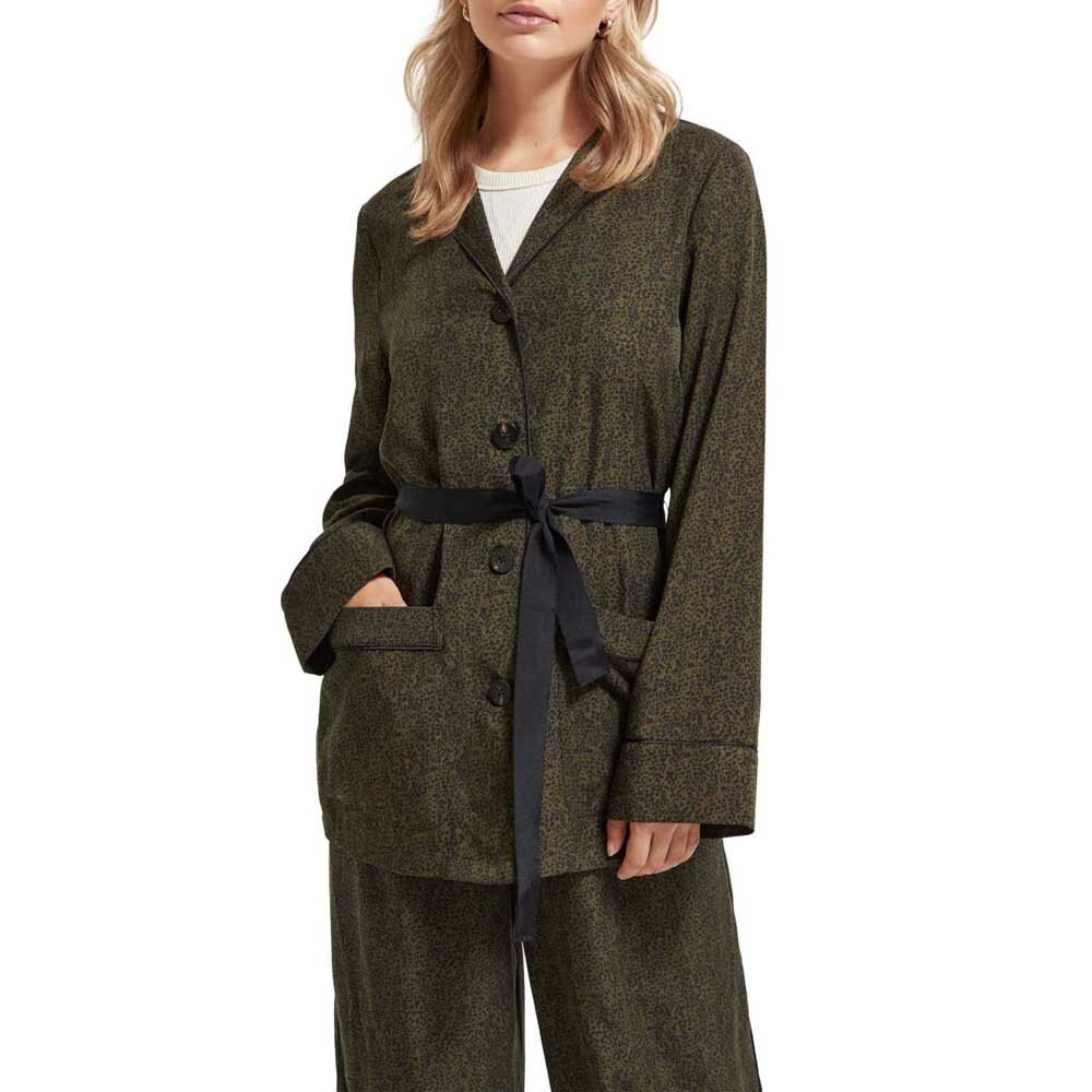 

Блейзер Scotch & Soda Printed Loose Fit, зеленый