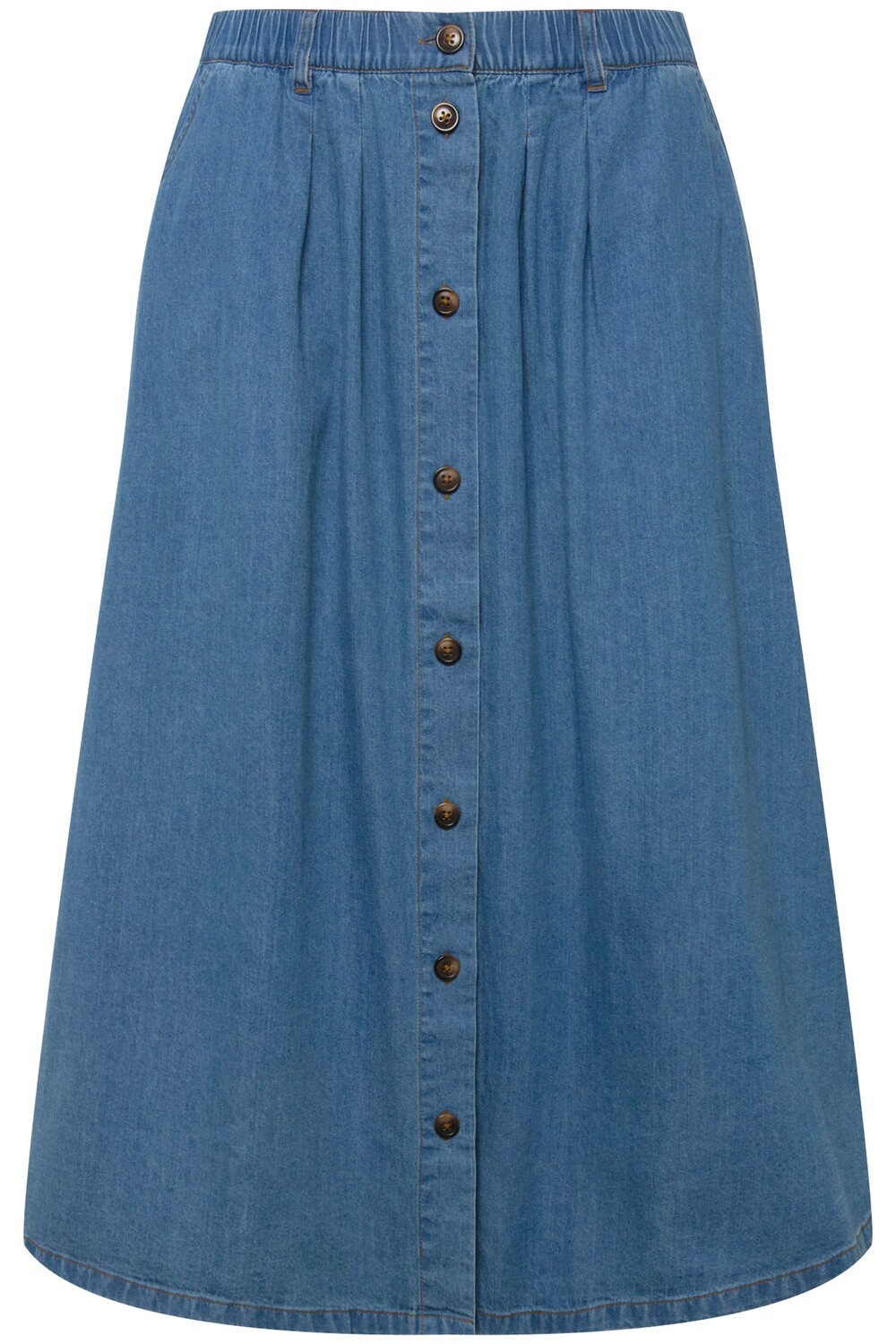 

Юбка до колена Ulla Popken Jeans, цвет light blue