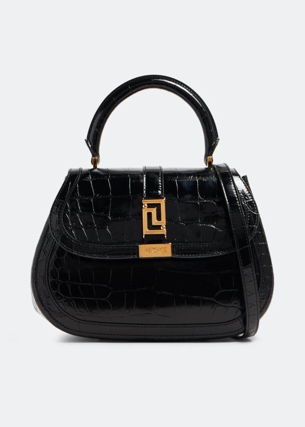 

Сумка Versace Greca Goddess Medium Top Handle, черный
