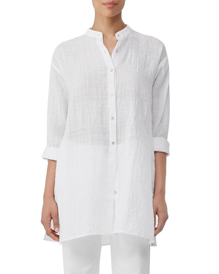 

Фактурная длинная рубашка Eileen Fisher