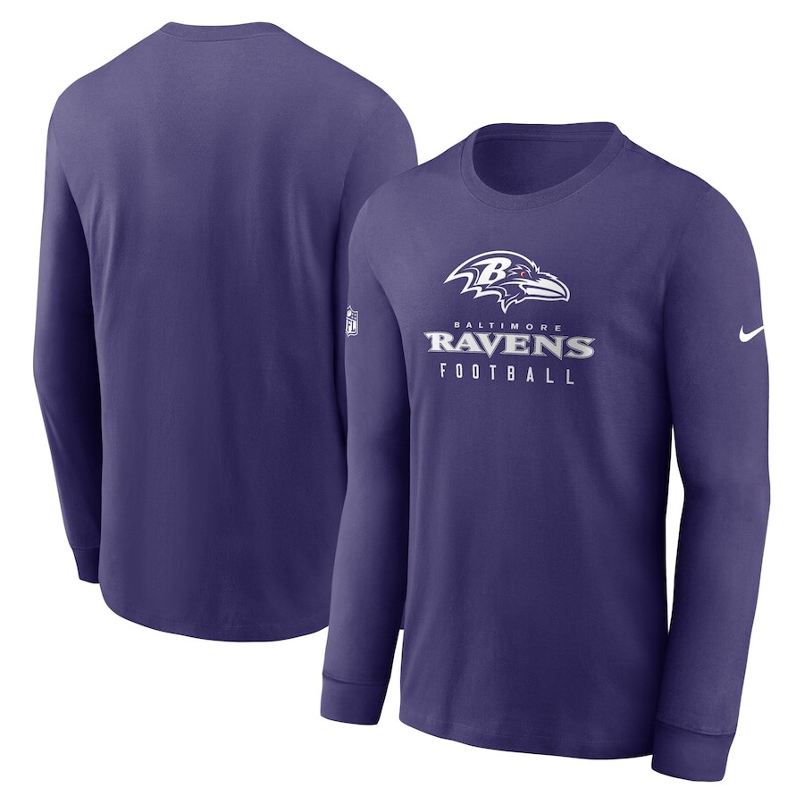 

Футболка с длинным рукавом Nike Baltimore Ravens, фиолетовый