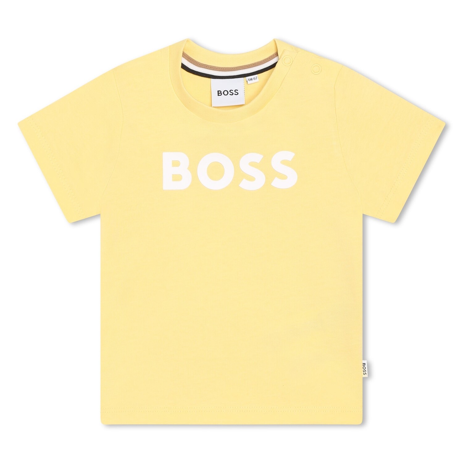 

Желтая футболка с логотипом BOSS, желтый