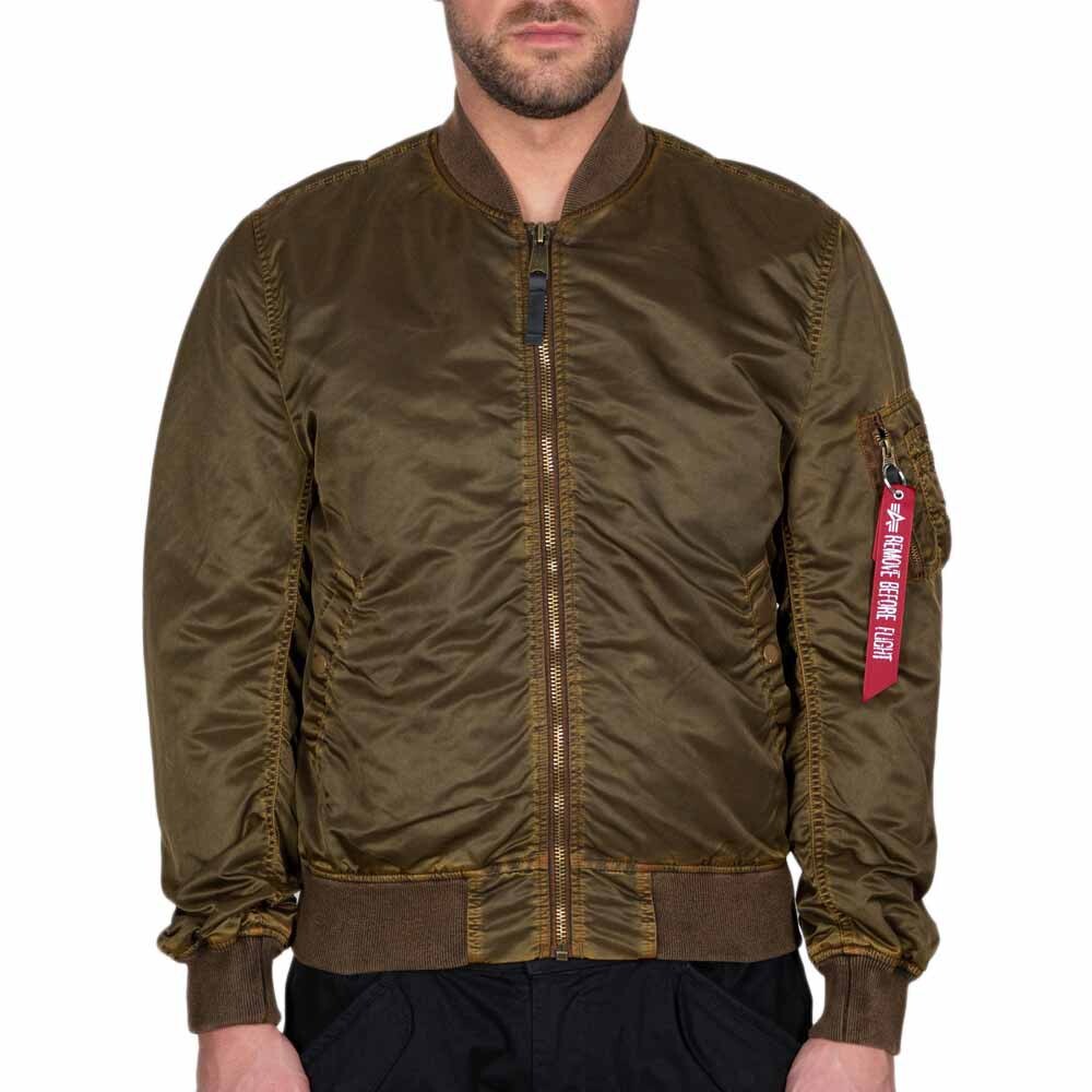 

Куртка Alpha Industries MA-1 VF LW Battlewash, зеленый