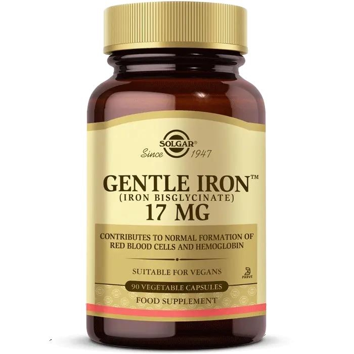 Solgar Gentle Iron 17 мг 90 капсул