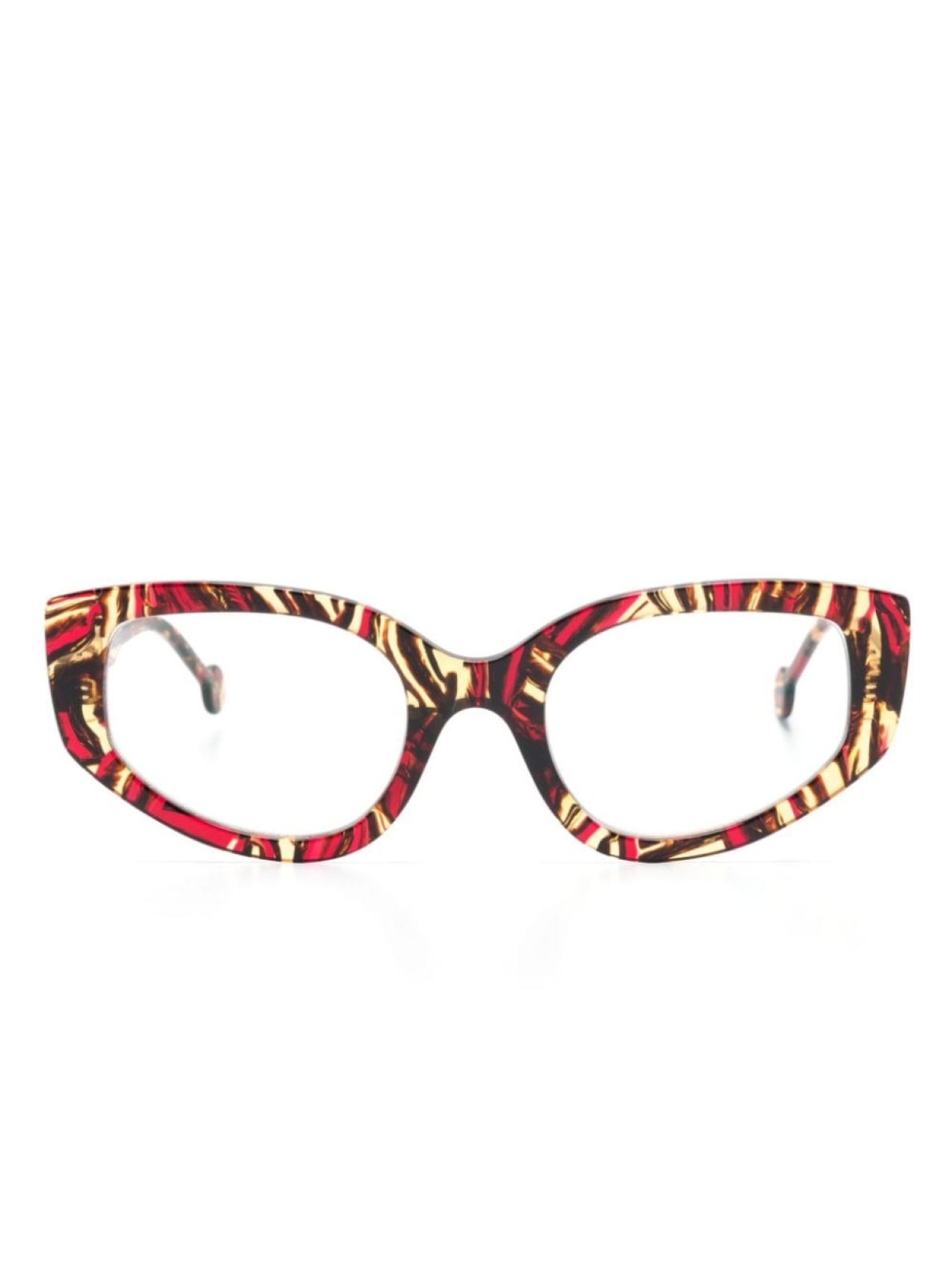 

L.A. EYEWORKS очки Rooster «кошачий глаз», коричневый