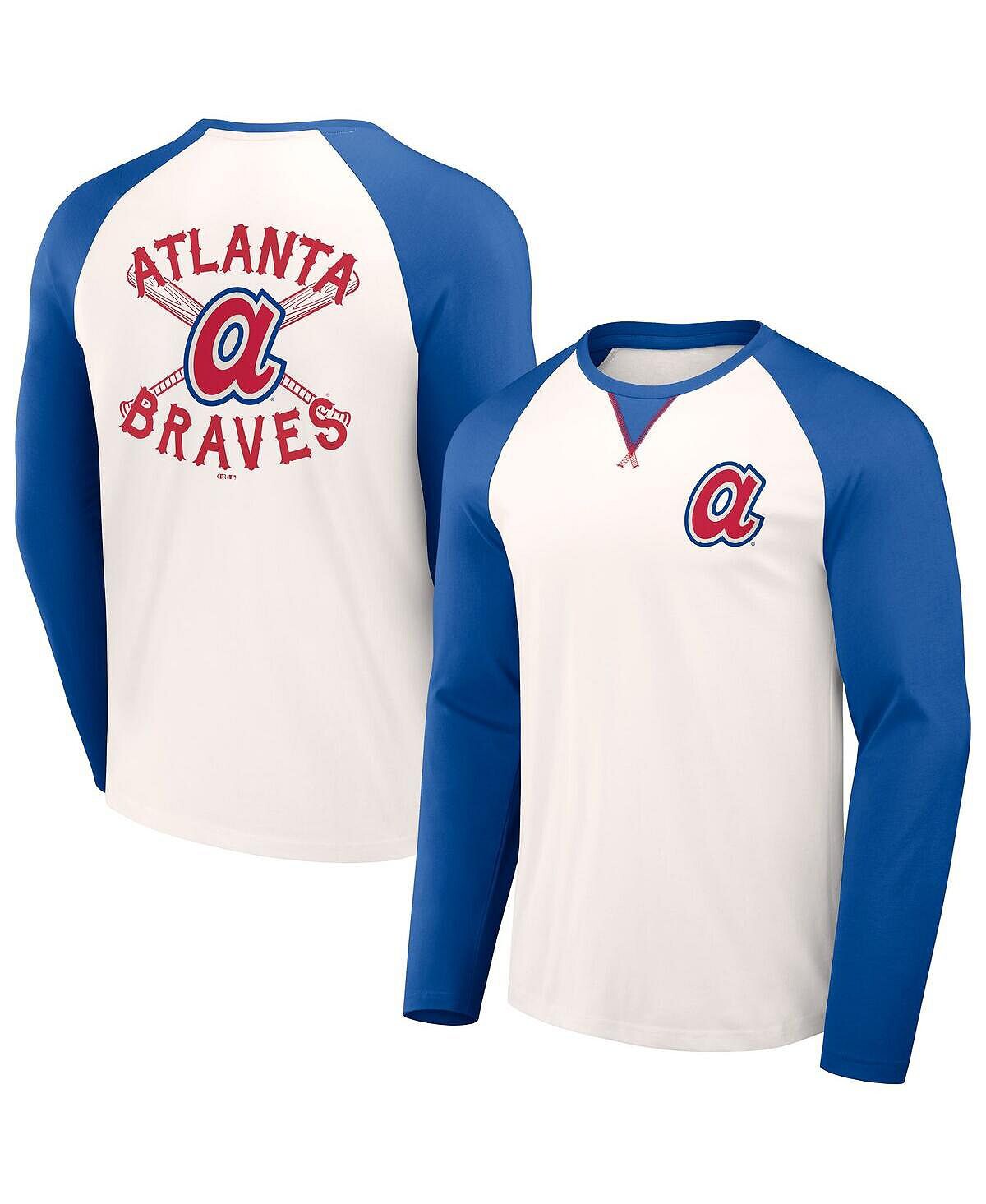 

Мужская белая футболка Darius Rucker Collection цвета реглан Royal Atlanta Braves Team Fanatics