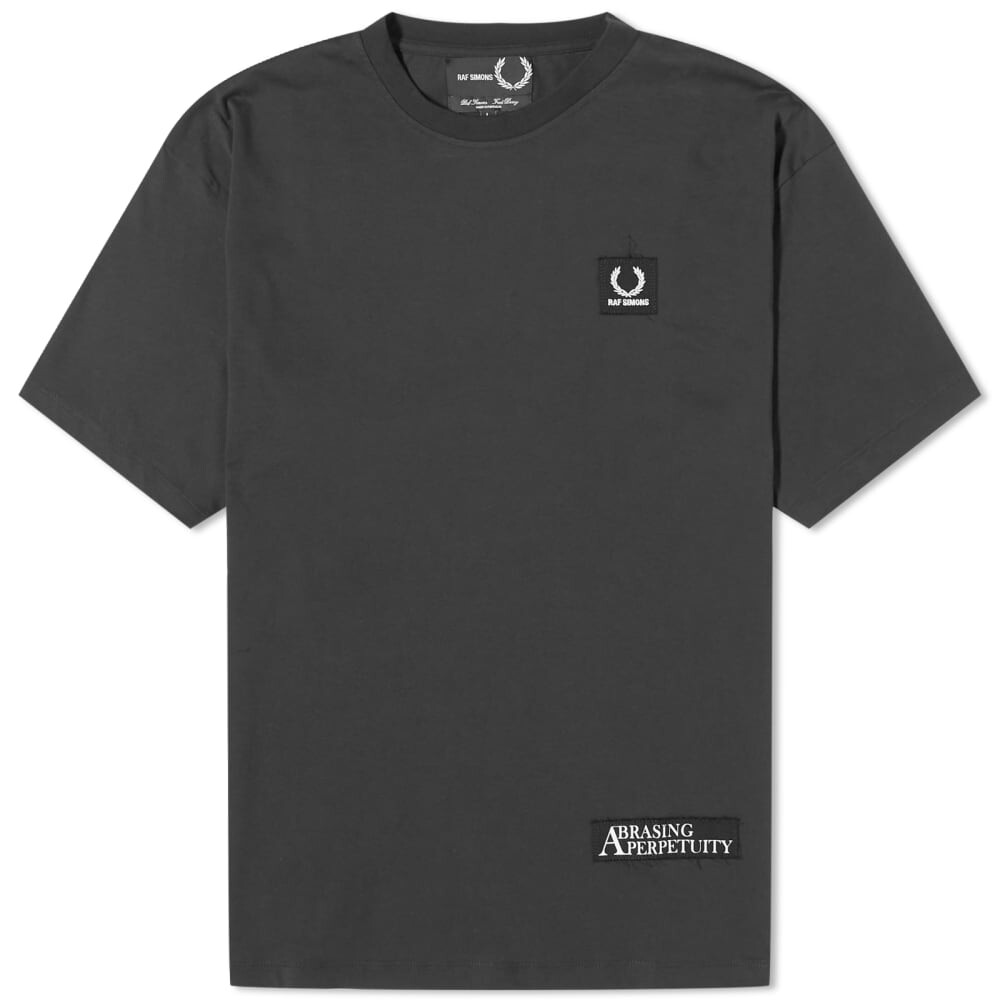 

Свободная футболка с нашивками Fred Perry x Raf Simons, черный